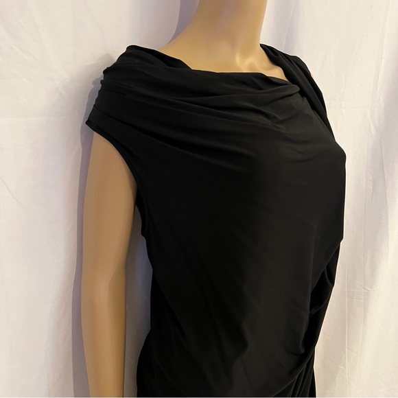 Lafayette 148 New York - W - Half-Off The Shoulder Little Black Dress - Size M - Picture 5 of 10